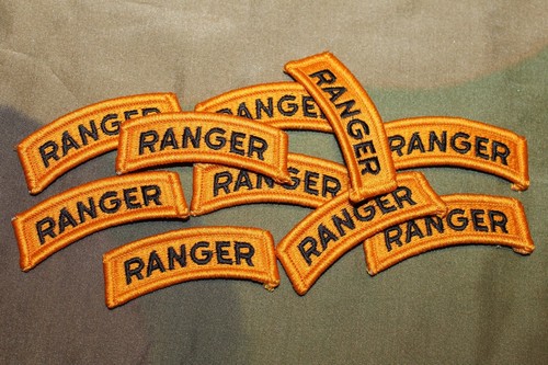 1 Original Vietnam War U.S Army /"Ranger/" Uniform Patch Tab from Veteran Lot