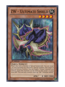 Near Mint Condition YUGIOH Card ZW Ultimate Shield Mint