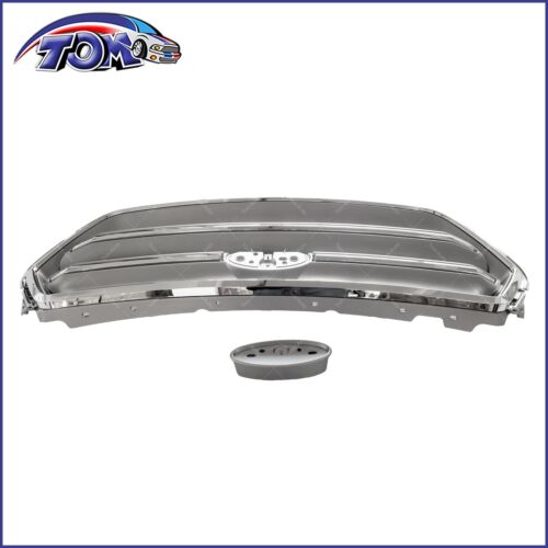 Front Upper Bumper Grille Chrome & Silver for 2017 2018 2019 Ford Escape 