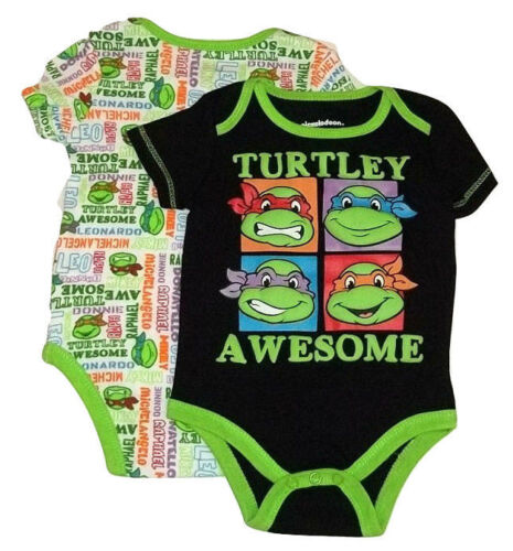 Teenage Mutant Ninja Turtles Tmnt Two Pack Bodysuit romper snapsuit Many Design