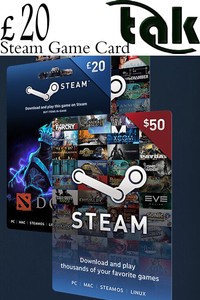 Steam Game Card GBP 20 Key Steam Gift Card £20 Pound Steam Wallet Code [UK][New]