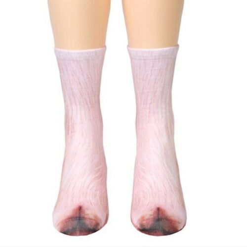 Fashion Adult//Kids Elastic 3D Animal Foot Socks Foot Simulated Animal Feet Socks