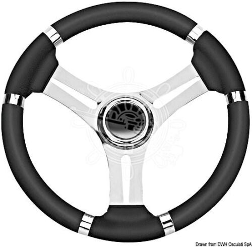 Osculati Steering Wheel Black Wheel 350 mm