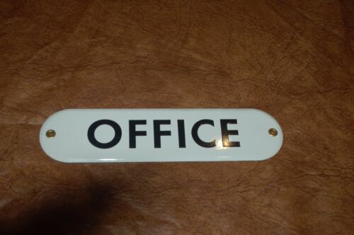 oval /"OFFICE/" Porcelain Metal  Sign