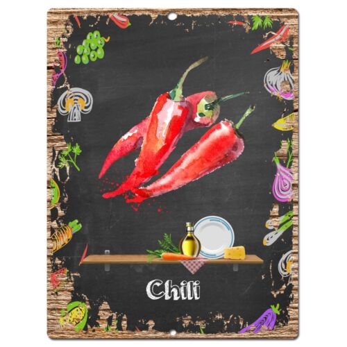 PP0889 CHILI Parking Plate Chic Sign Home Restaurant Cafe Kitchen Decor Gift 
