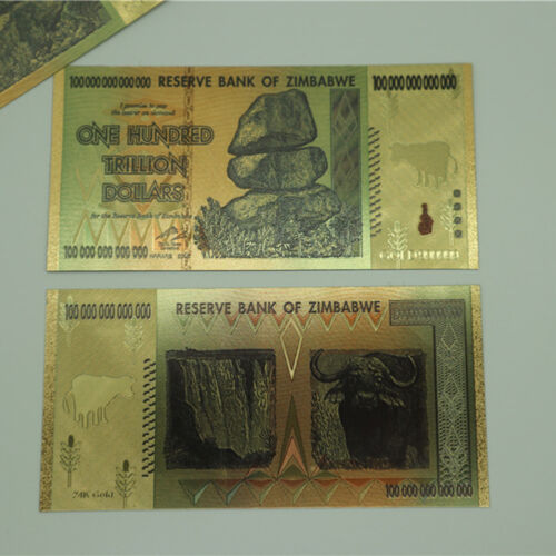 100 Trillion Zimbabwean Dollar Commemorative Banknote Non-currency Collection B0