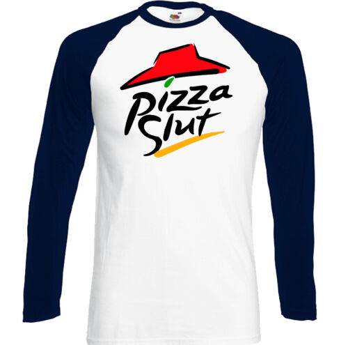 Mens Funny Food Parody Unisex Top Party BBQ Offensive Rude Pizza Slut T-Shirt