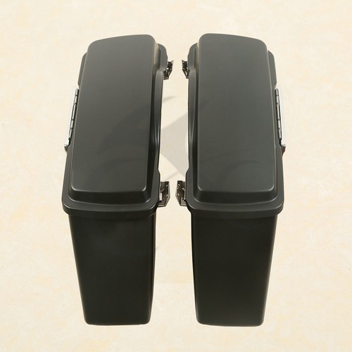 Hard Saddle bags Trunk w//Lid Latch /& Key For Harley Touring Road King FLHR 94-13