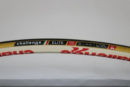 Challenge Elite Tubular Bicycle Tire 700x25 or 700x23 Black or Tan 220TPI 