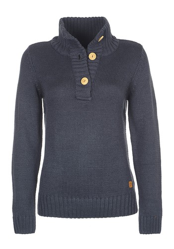Desires 9152734 LAVORAZIONE A MAGLIA PULLOVER GREZZO a maglia con collo alla coreana NUOVO