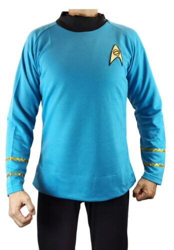 Star Trek Captain Kirk Spock CLASSIC Gold Blue Shirt Costume uniform TOS 