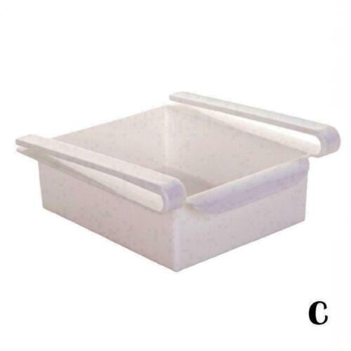 Slide Freezer Fridge Space Saver Shelf Holder Storage Box P9R5 Pull-Out Box F8W2 