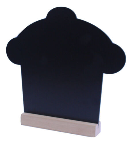 Table-Top Teapot Muffin /& Cupcake Shaped Chalkboards on Wooden Base for Cafes