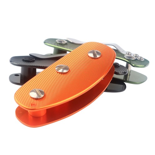 Aluminum Key Holder Organizer Clip Folder Keychain Case EDC Gadget Pocket Tool