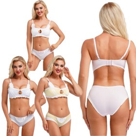 Women Outfits Nightclub Costumes Sexy Lingerie Comfy Hollow Out Club Set Cute