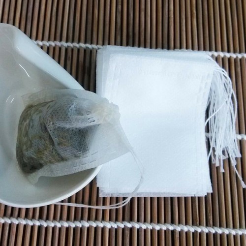 100 Pcs Non-woven Disposable Filter Empty Teabags Herb Loose Tea Bag 5.5 x 7cm