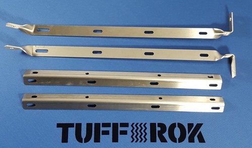 Land Rover Serie 2 2a 3 soportes Mudflap Conjunto de fijación de acero inoxidable.