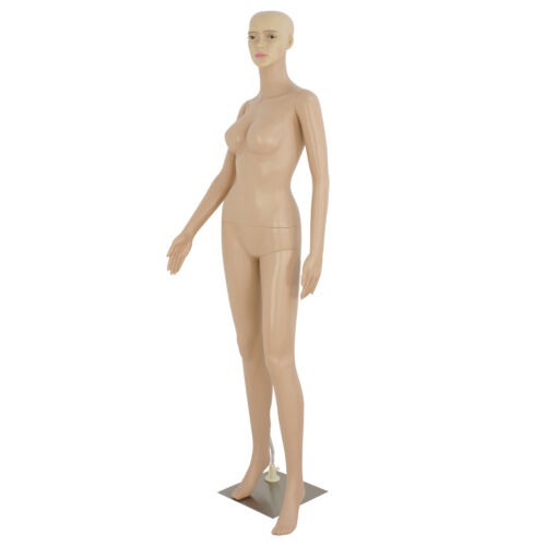 Adjustable Full Body Female Mannequin Realistic Shop Display Head Turns W/ Base 