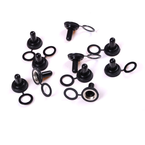 10Pcs 12mm Dia Toggle Switch Waterproof Rubber Cover Cap Waterproof Boot Cap TD