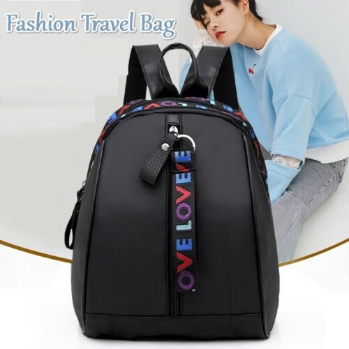 Details about   Fashion Women Small Backpack Travel Nylon Handbag School Shoulder Bag Black 