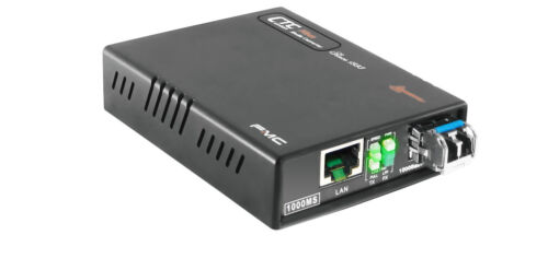 Gigabit 10//100//1000Base-TX fiber media converter singlemode 1000Base LX 10Km LC