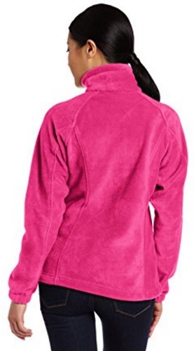 COLUMBIA Benton Springs Full Zip Fleece Jacket Women S Small Deep Blush684 NWT