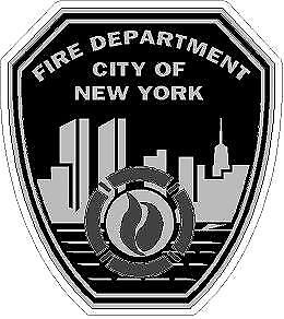 New York City Fire Department Reflective/Matte Vinyl Decal Subdued Fire EMS FDNY 