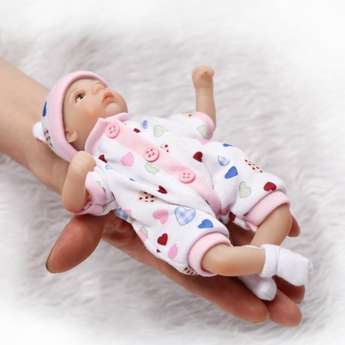 8/" super little mini baby doll soft gentle touch silicone vinyl handmade