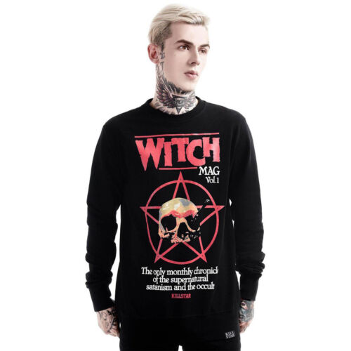 Killstar Gothic Goth Okkult Wiccan Pullover Sweatshirt Pulli Nostalgia Schädel