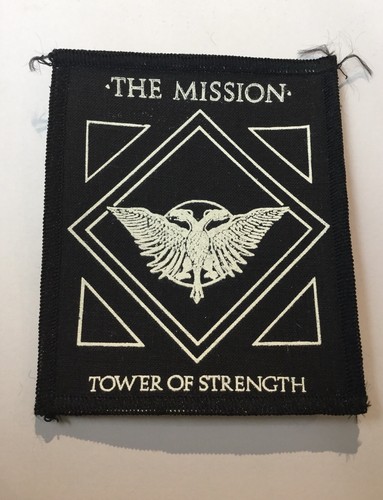 Original The Mission Tower Of Strength Badge Patch Retro Metal