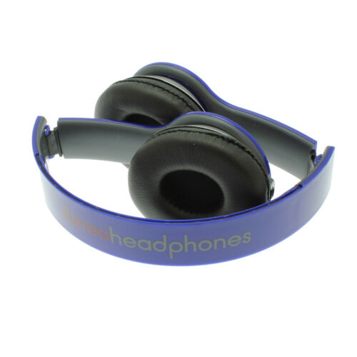 STEREO HEADPHONES DJ STYLE FOLDABLE HEADSET EARPHONE OVER EAR MP3//4 IPOD 3.5MM