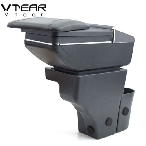 Vtear For nissan note armrest box PU Leather central Store content box 2016-2018 