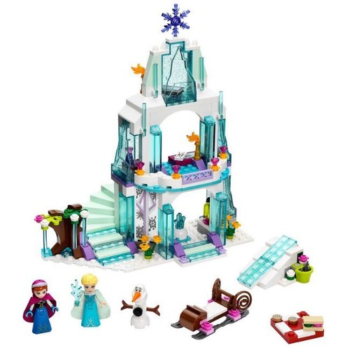 Princess Legoings Cinderella Elsa Anna Mermaid Ariel Castle Building Blocks