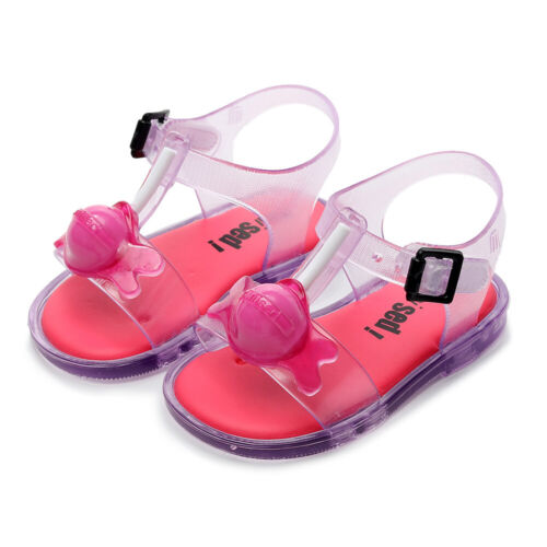 Toddler Girls Summer Lollipop Jelly Shoes Kids Infant Summer Flat Sandals Size