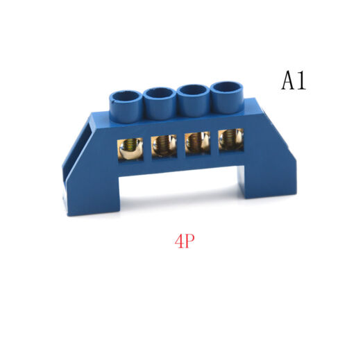 Brass 4-12P Plug-in Wire Connector Screw Terminal Barrier Block 250-450V H_hg 