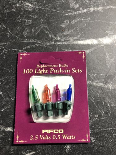 4 X PIFCO SPARE LAMP BULBS 2.5 VOLTS 0.5 WATTS FOR 100 LAMP SET