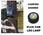 Leisurewize Outdoor 20L Travel Camping Solar Heated Water Shower & LED Lamp 