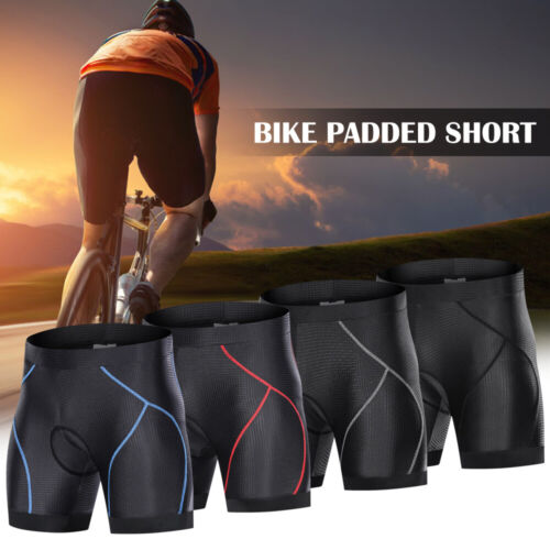 Men Bike Padded Shorts with Anti-Slip Leg Grips Cycling 3D Padded Underwear U1X1 