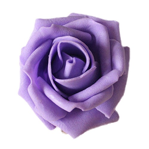 50x Wedding Fake Rose Artificial Foam Flower Party Garden Home Décor Purple