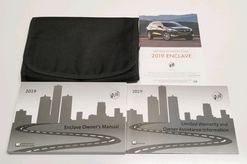 2019 BUICK ENCLAVE OWNERS MANUAL AVENIR PREMIUM LEATHER ESSENCE PREFERRED V6 NEW