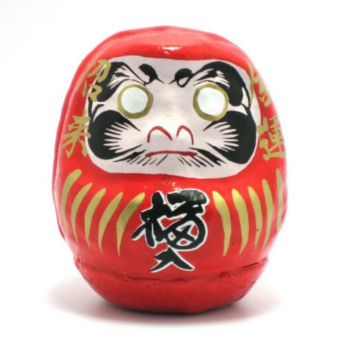Japanese 2-1//4/"H Red Daruma Doll Papermache for Rich Life /& Energy Made in Japan