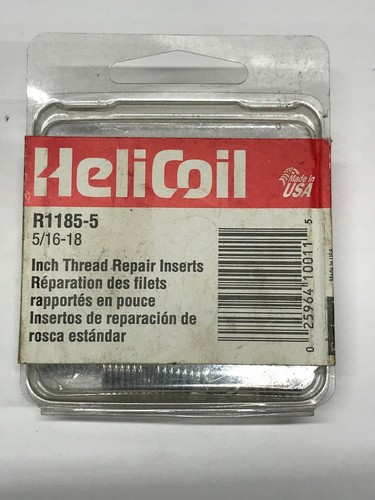 HeliCoil 5//16-18 Thread Repair Inserts R1185-5 Pack of 12 New Heli Coil Set NIP