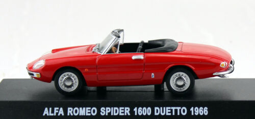 Alfa Romeo 1600 Spider Duetto rot 1967 1:43 Altaya Modellauto