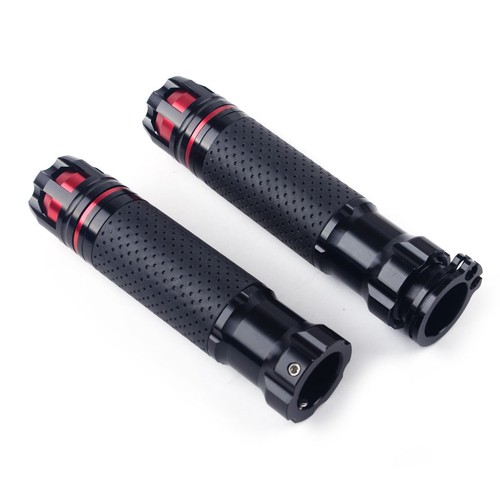 Pair 7//8/'/' Universal Motorcycle Throttle CNC Rotatable Handlebar Hand Grips
