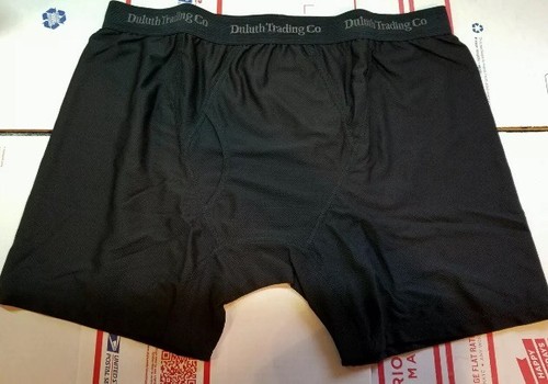 Duluth Trading Co Men/'s Buck Naked Performance Boxer Briefs 2Pairs Medium
