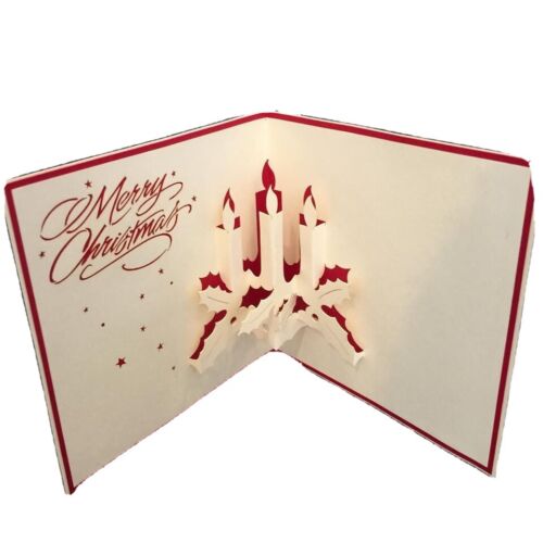 Christmas handmade carte 3d pop up & Origami 