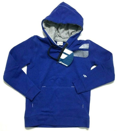 New Babolat Tennis Match Performance Sweatshirt Hoodie Youth Boys size 8-10 Blue