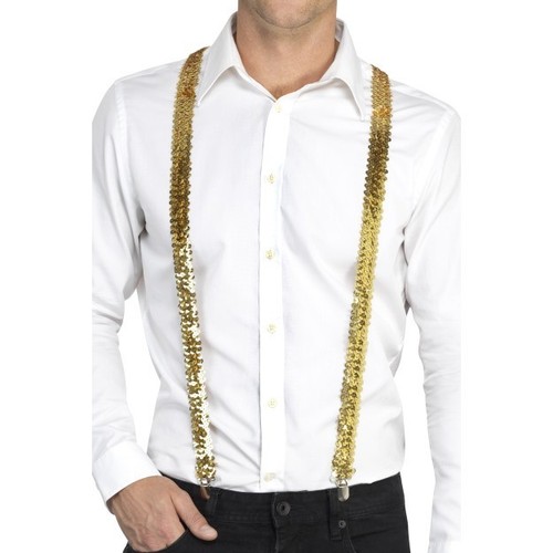 Men/'s Fancy Dress Sequin Braces Circus Clown Stag Night Dickie Show Magic Fun