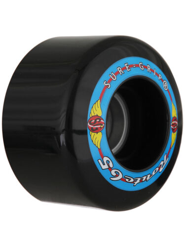 Sure-Grip Route Quad Roller Skate Wheels 65mm 78A Outdoor Black