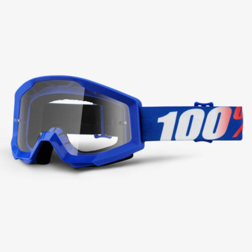 CLEAR LENS 2019 100/% PERCENT STRATA MX MOTOCROSS GOGGLES NATION RED MIRROR